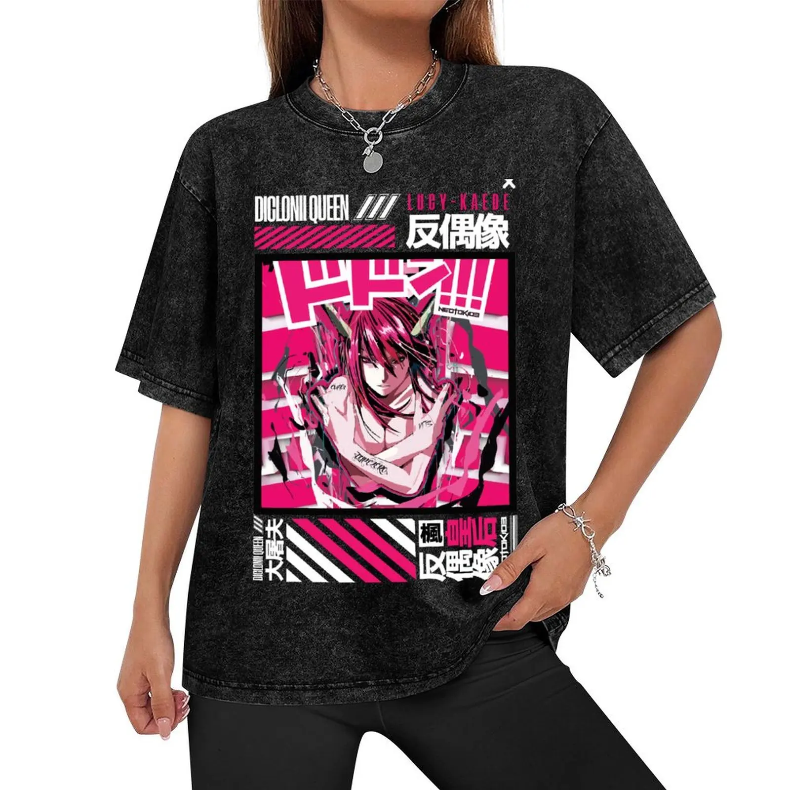 Lucy Kaede – Elfen Lied - Queen Diclonius Vector Design T-Shirt Man t-shirt blacks men tshirt