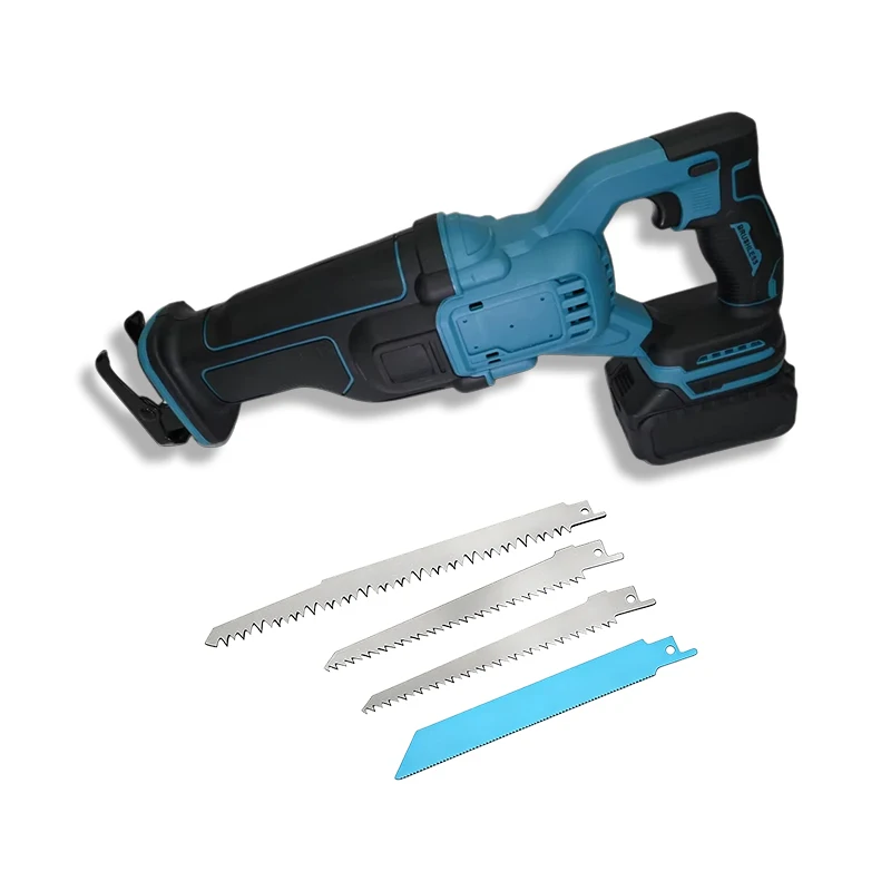 

Portable 250mm High Cordless Brushless 20V 1300W Reciprocating Saw Lithium Electric Battery DIY Rechargeable Metal Industrial