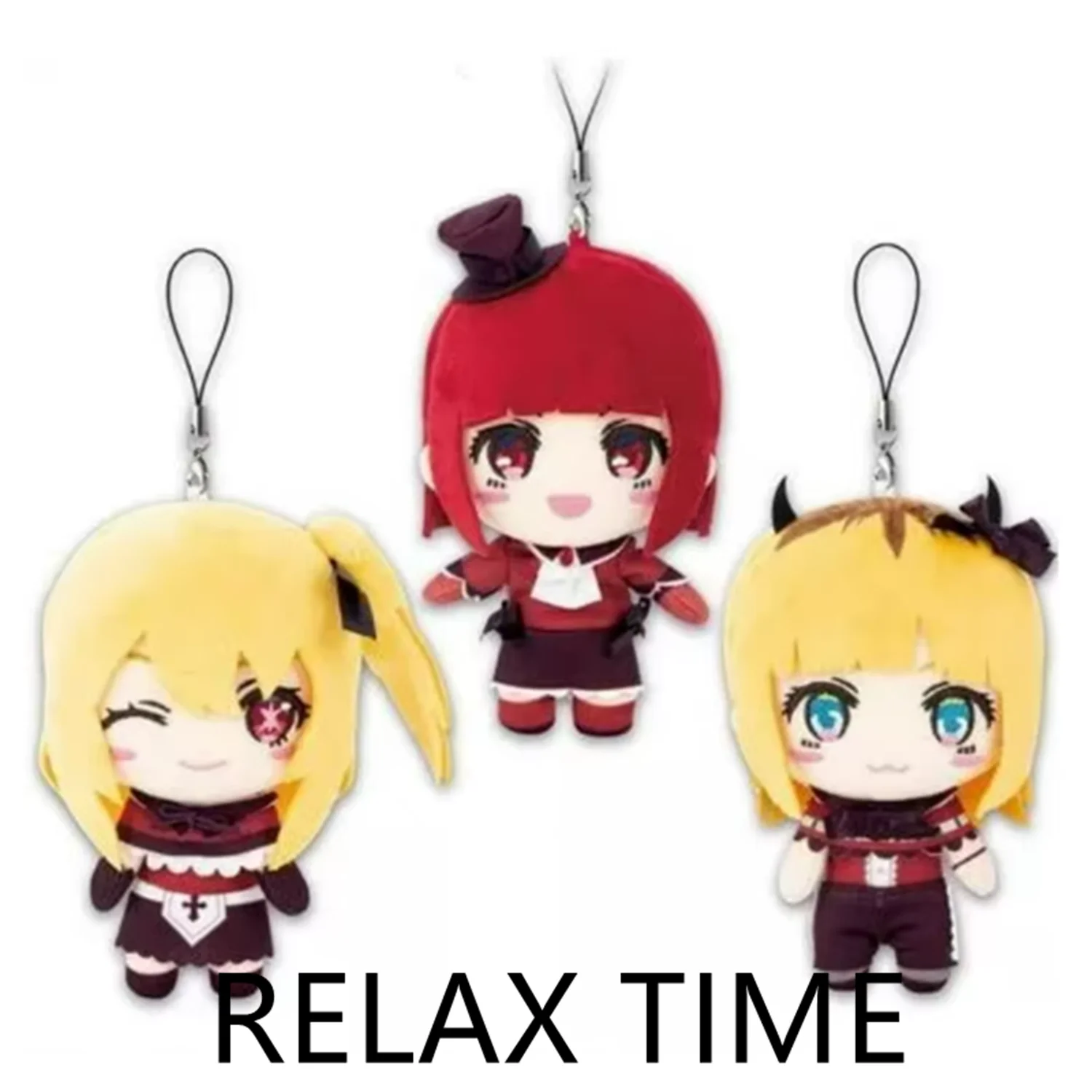

New Cute Anime Oshi no Ko Ruby Kana Arima Mem-Cho Plush Keychain Chains Small Pendant Kids Stuffed Toys For Children 14CM