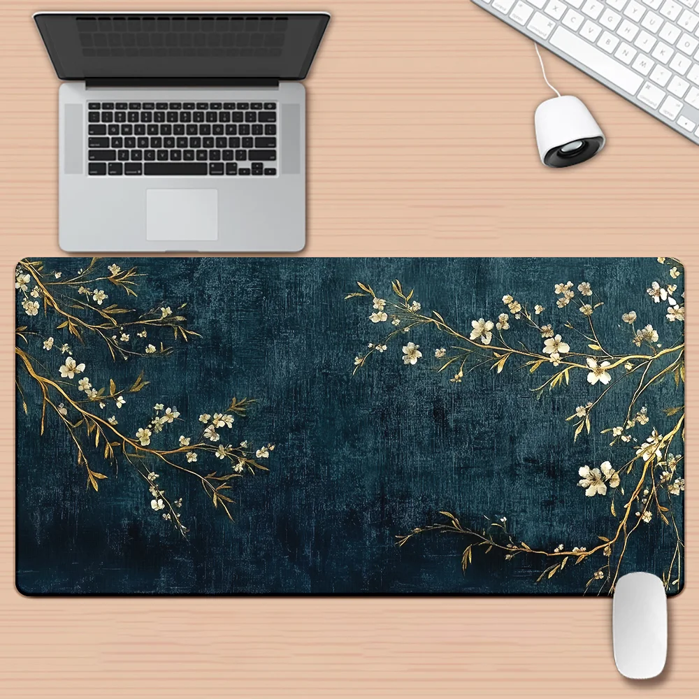 Pear Blossom Branch mouse pad Large keyboard gaming accessory mousepad office PC player laptop deskmat anti-slip office Mice mat
