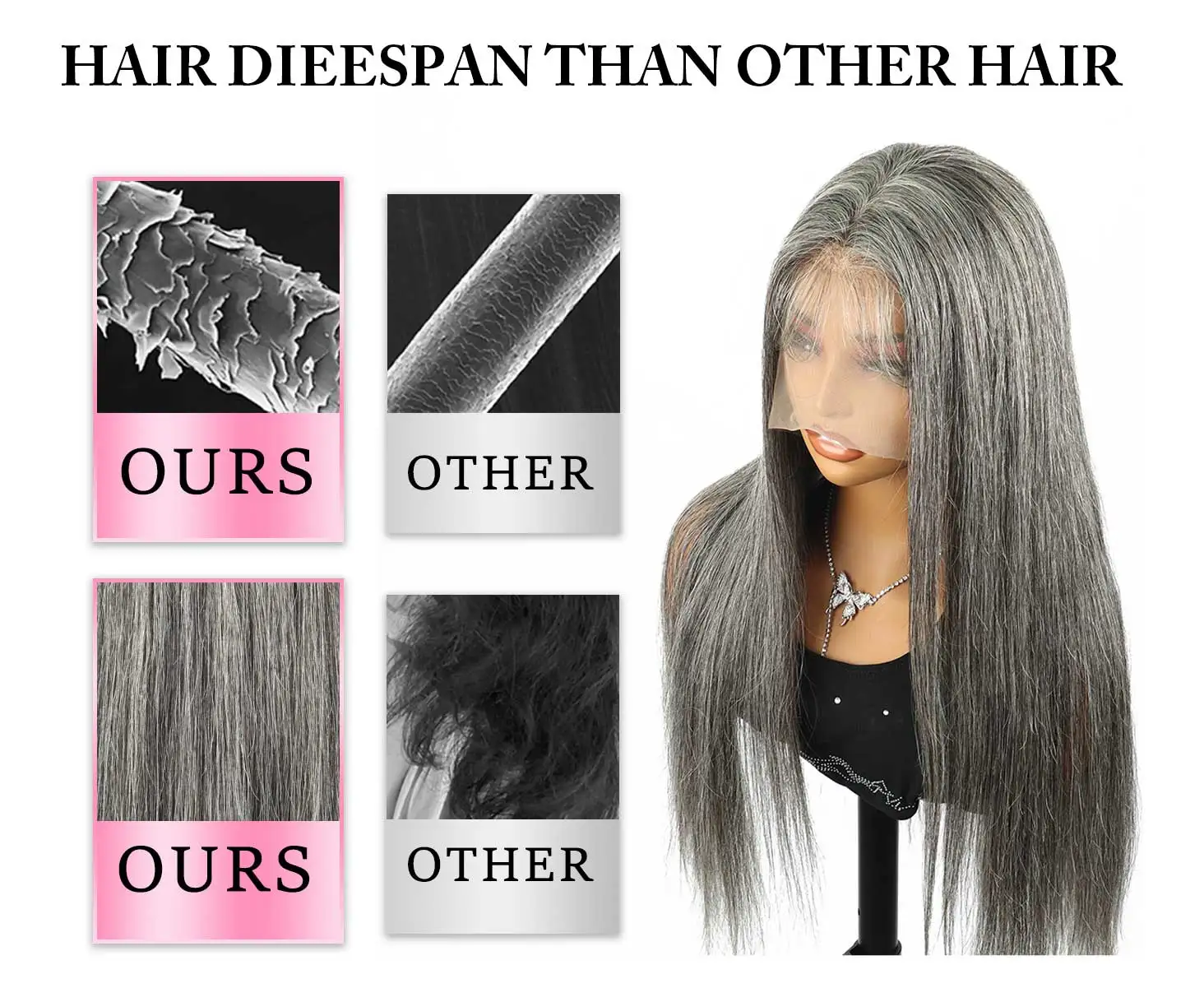 230 كثافة الملح والفلفل مستقيم 13x6 HD الدانتيل الباروكات الأمامية 100% شعر الإنسان البرازيلي 30 بوصة 13x4 الدانتيل شعر مستعار أمامي قبل قطعها