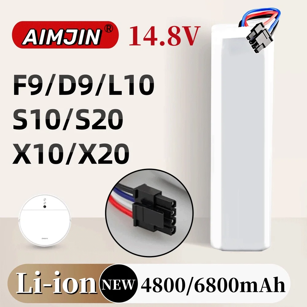 

For Xiaomi Mijia X10+PLUS B101CN OMNI 1S and Dreame F9 D9 L10 Pro Plus S10 S20 X10 14.8V 4800mAh Sweeping Mopping Robot Battery