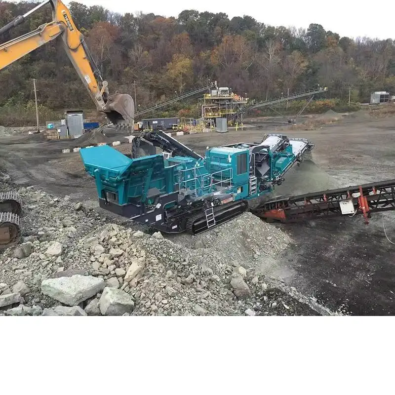 Mobile Stone Crusher Plant Crawler Mobile Crusher For Road Construction