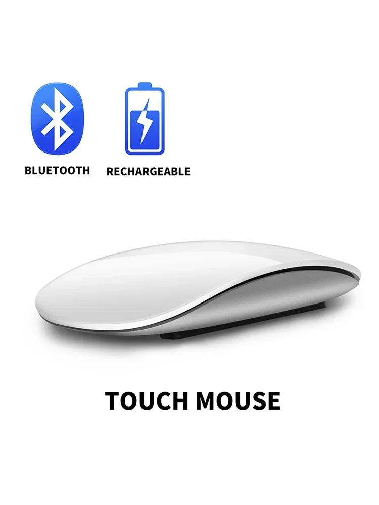 NONE Souris sans fil magique à double mode Bluetooth tactile mince