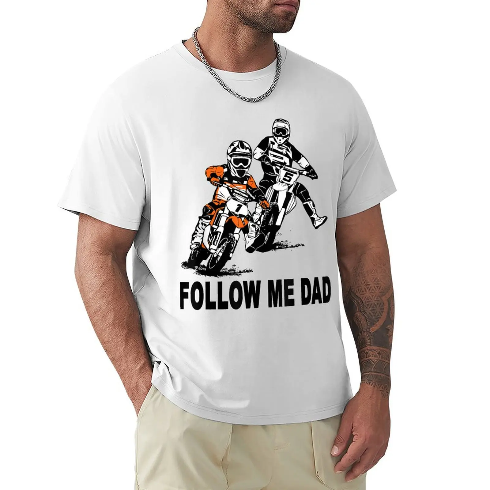 

Father & Son Motocross Dirt Bike Kids MX T-Shirt customs design your own graphics funnys men clothes