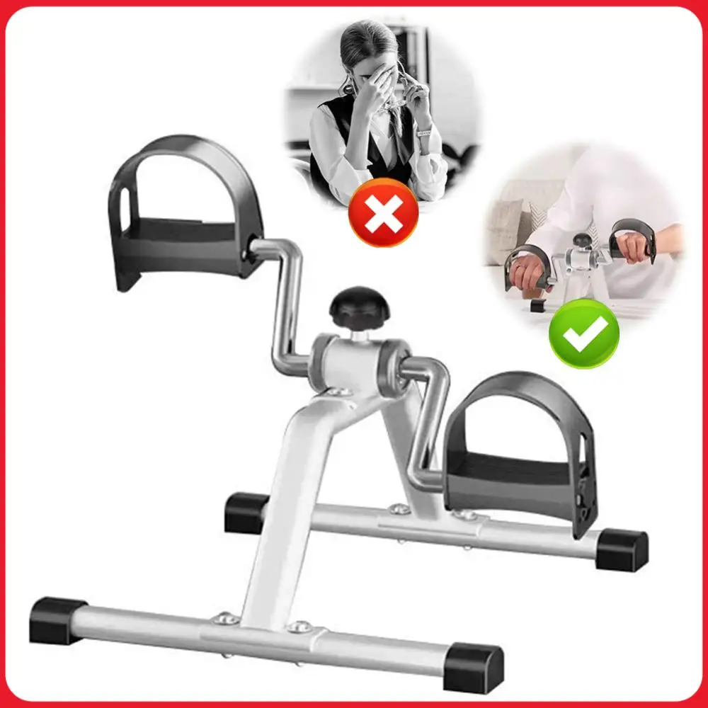 折りたたみ式ポータブルデスク下バイク、調整可能な抵抗付き、家庭用エクササイズバイク、サイクルペダルエクササイザー