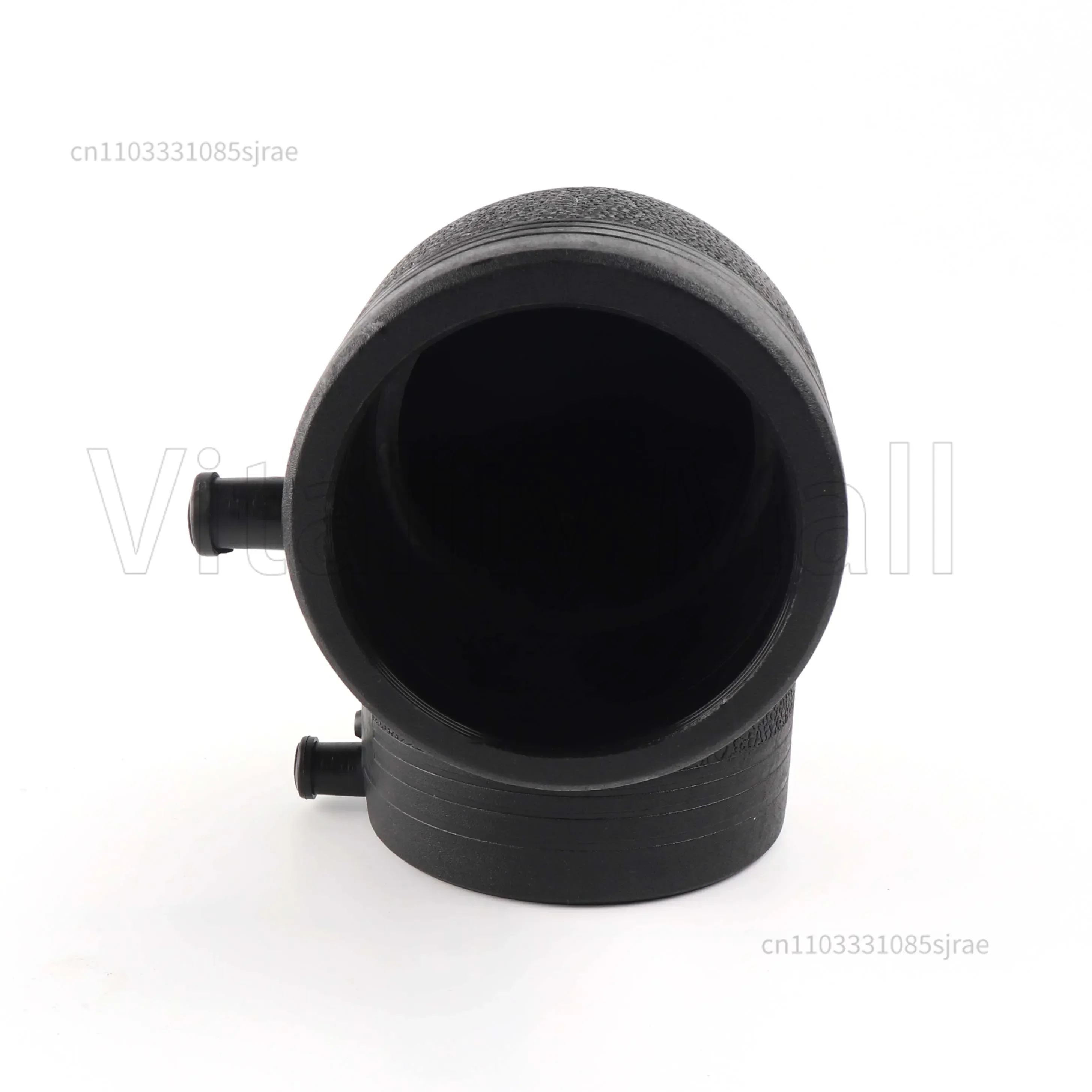 DN315 PE100 90 درجة بولي ايثيلين اتصال الكهربائية الكوع المحملة تجهيزات أنابيب المخفض hdpe بالتنقيط البيع المباشر #4