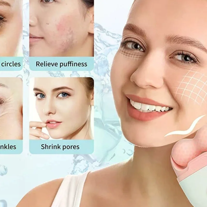 أسطوانة ثلج 2 في 1 لتخفيف آلام العين للوجه، أسطوانة تدليك باردة للعناية بالبشرة وتخفيف الآلام، أداة العناية بالمكياج #1