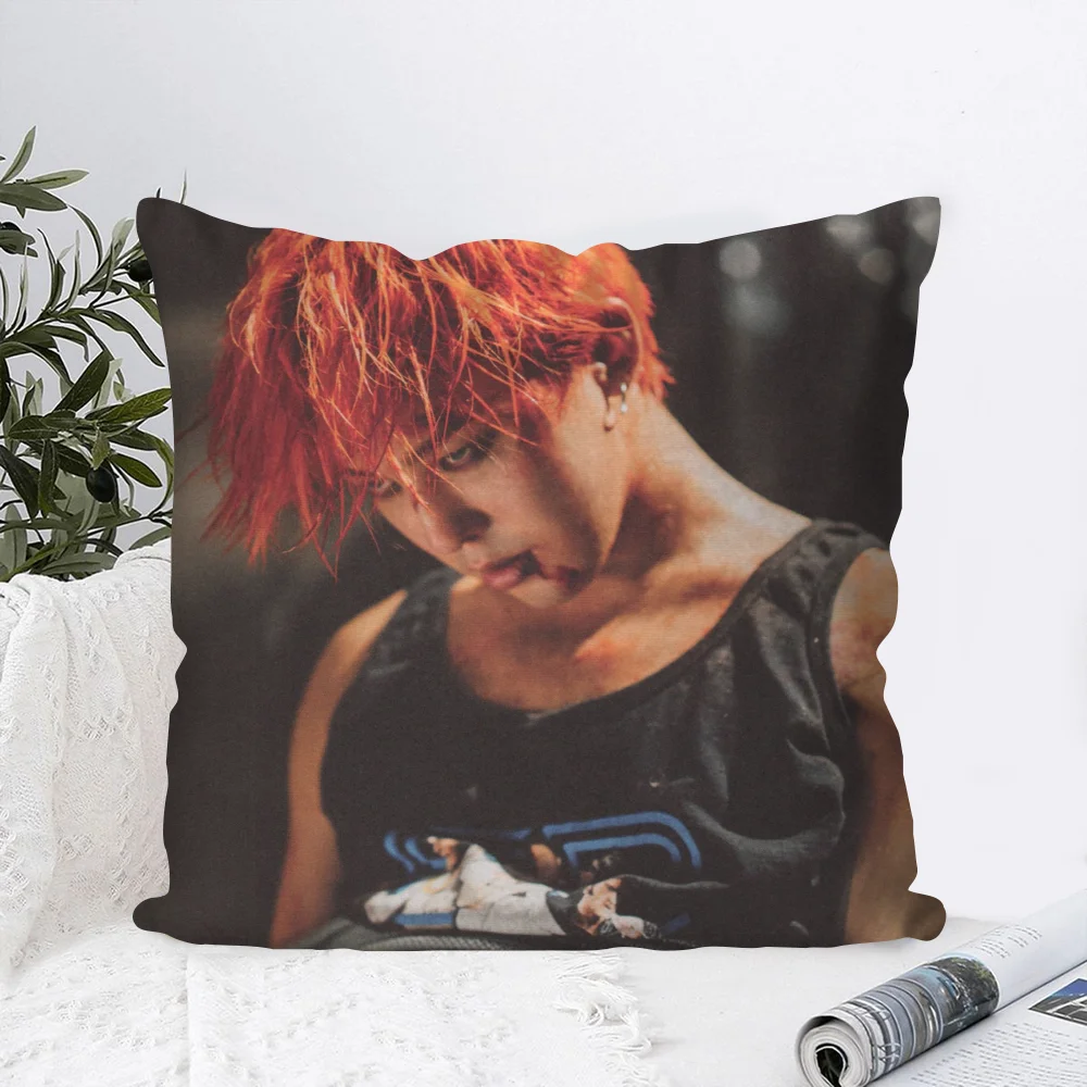 G-Dragon Kpop B-Bigbang-g Pillow Case Square Pillow Bedroom Sofa Leisure Comfort Cushion Car Living Room Home Decoration