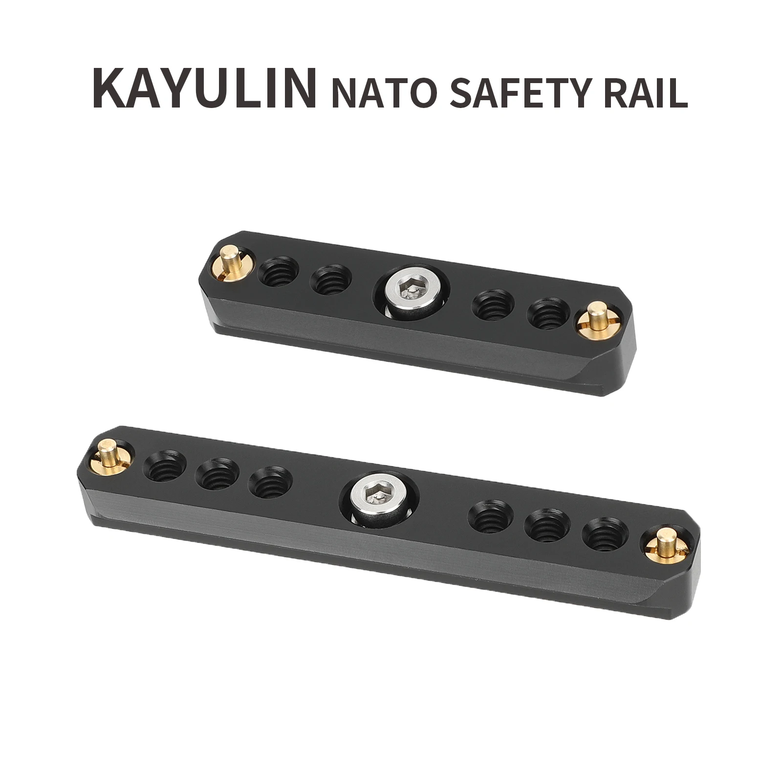 

KAYULIN 2.8" 3.9" Quick Release NATO Safety Rail with 1/4"-20 Anti-Twist Screw for NATO Clamp Top Handle Side