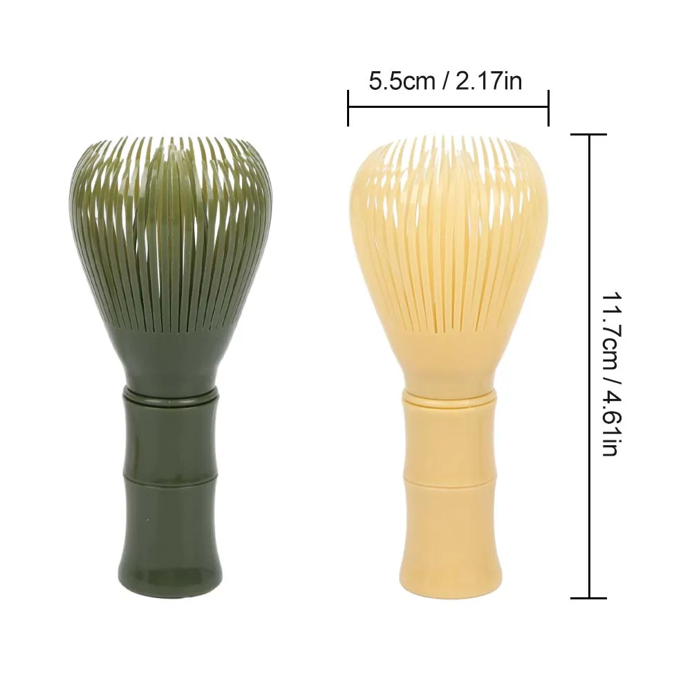 1pc Resin Matcha Whisk Chasen Brush Tools for Matcha Green Tea Powder Reusable Powder Whisk with Whisk Holder Tea Ceremony Brush