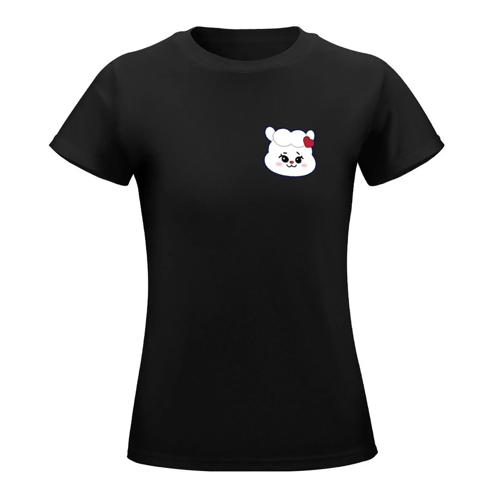 NIZIU (NIZOO) Rima’s Character Llanu Face T-Shirt korean fashion aesthetic clothes tees t-shirt dress for Women sexy