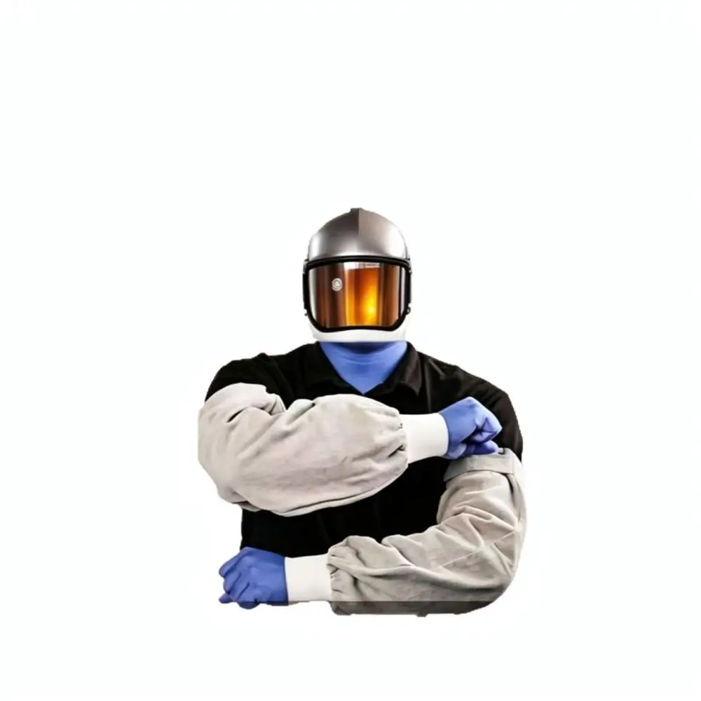Leather Welding Sleeves Durable Protective Arm Guards Anti Scalding Spark Resistant Safety Gear For Metalwork