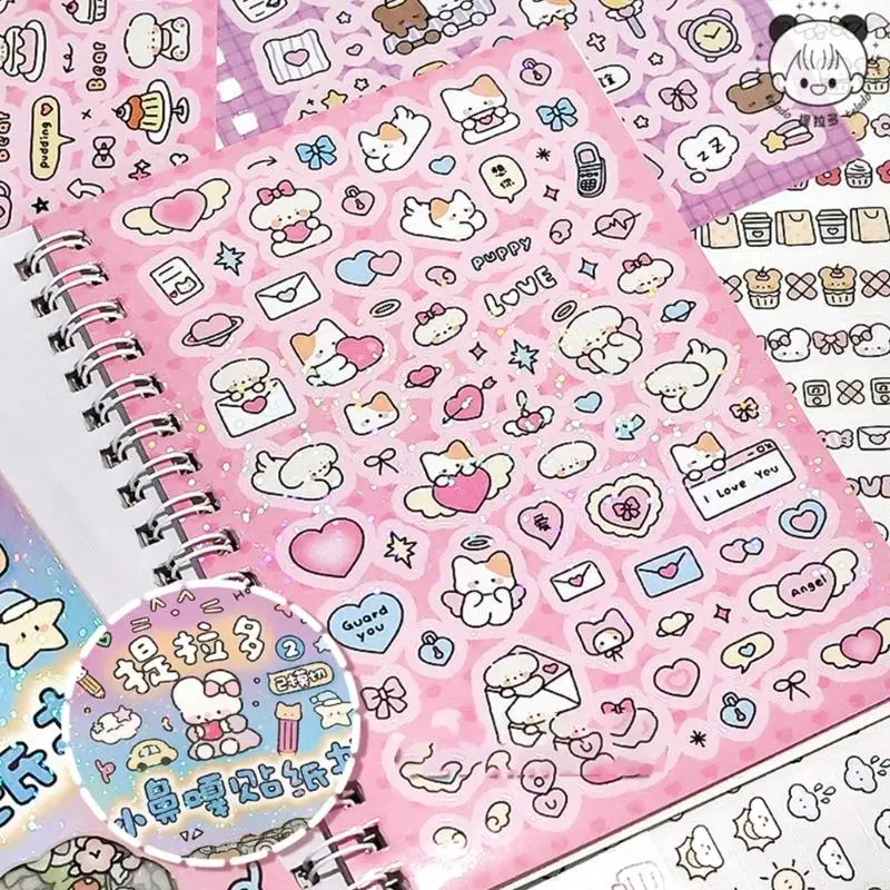Lovely Kpop Sticker Self-Adhesive Sticker Book Decorative Sticker for Craft