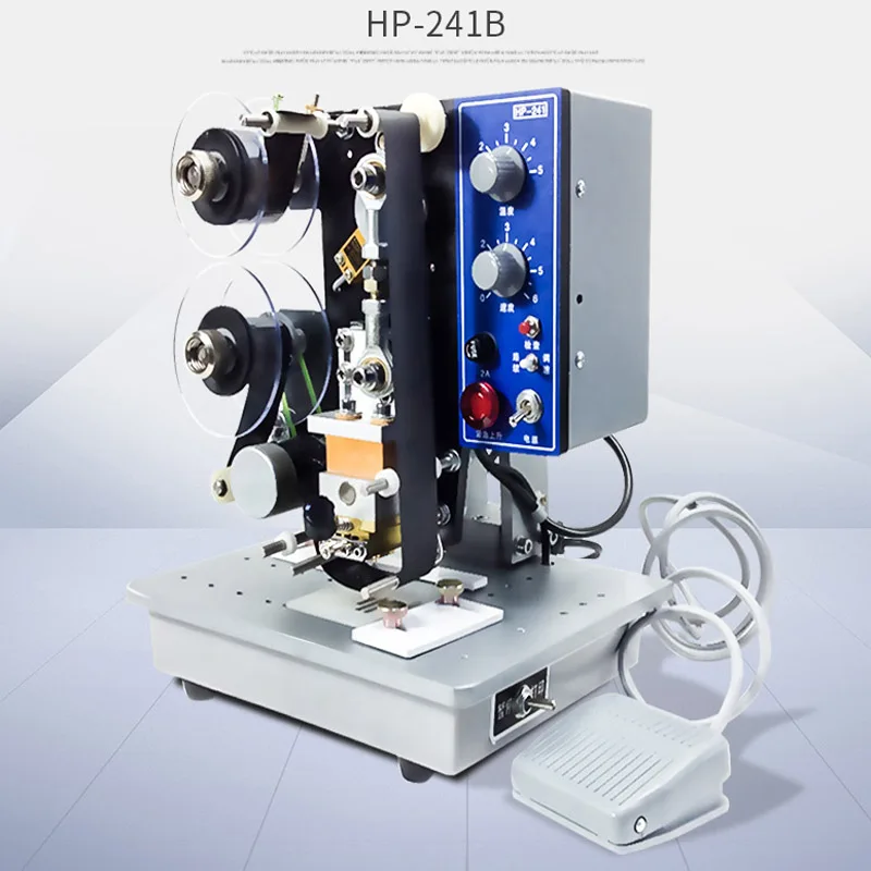 HP-241B electric ribbon automatic coding machine for printing production date, ink digital imitation inkjet coding machine