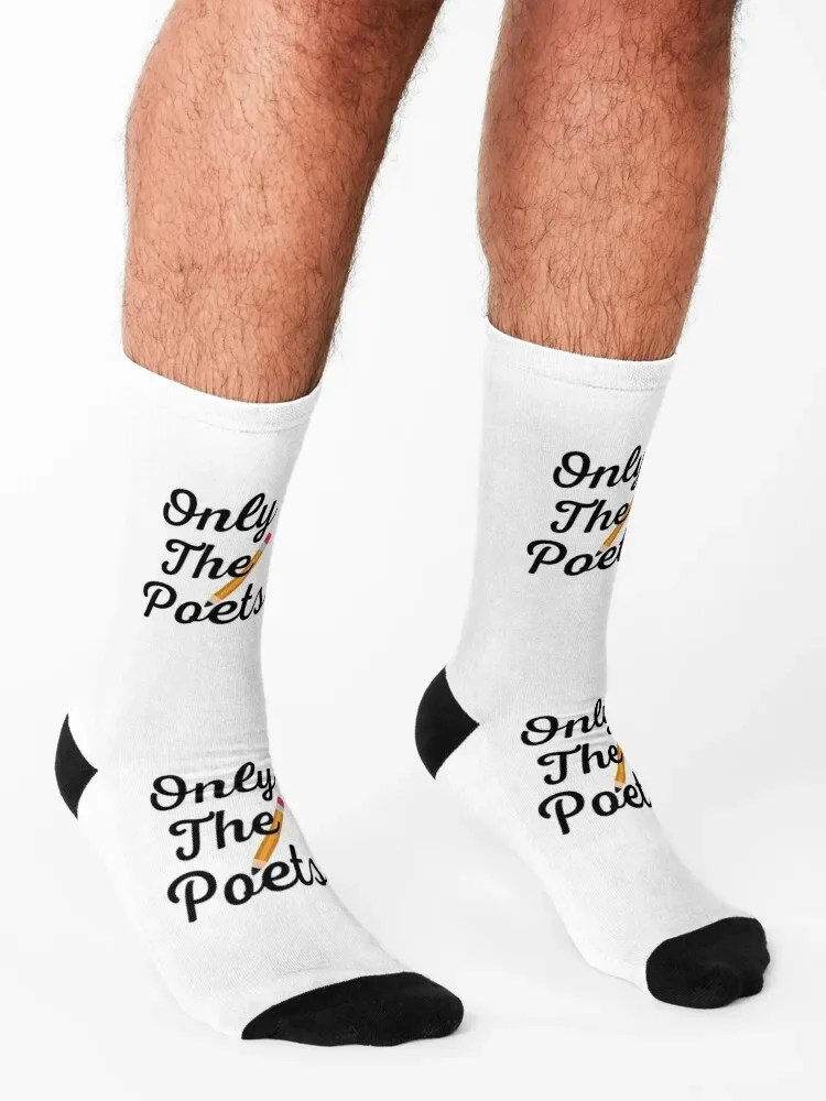 Only poets_ who write everything that goes on their minds. Socks gym gift designer brand Male Socks Women's