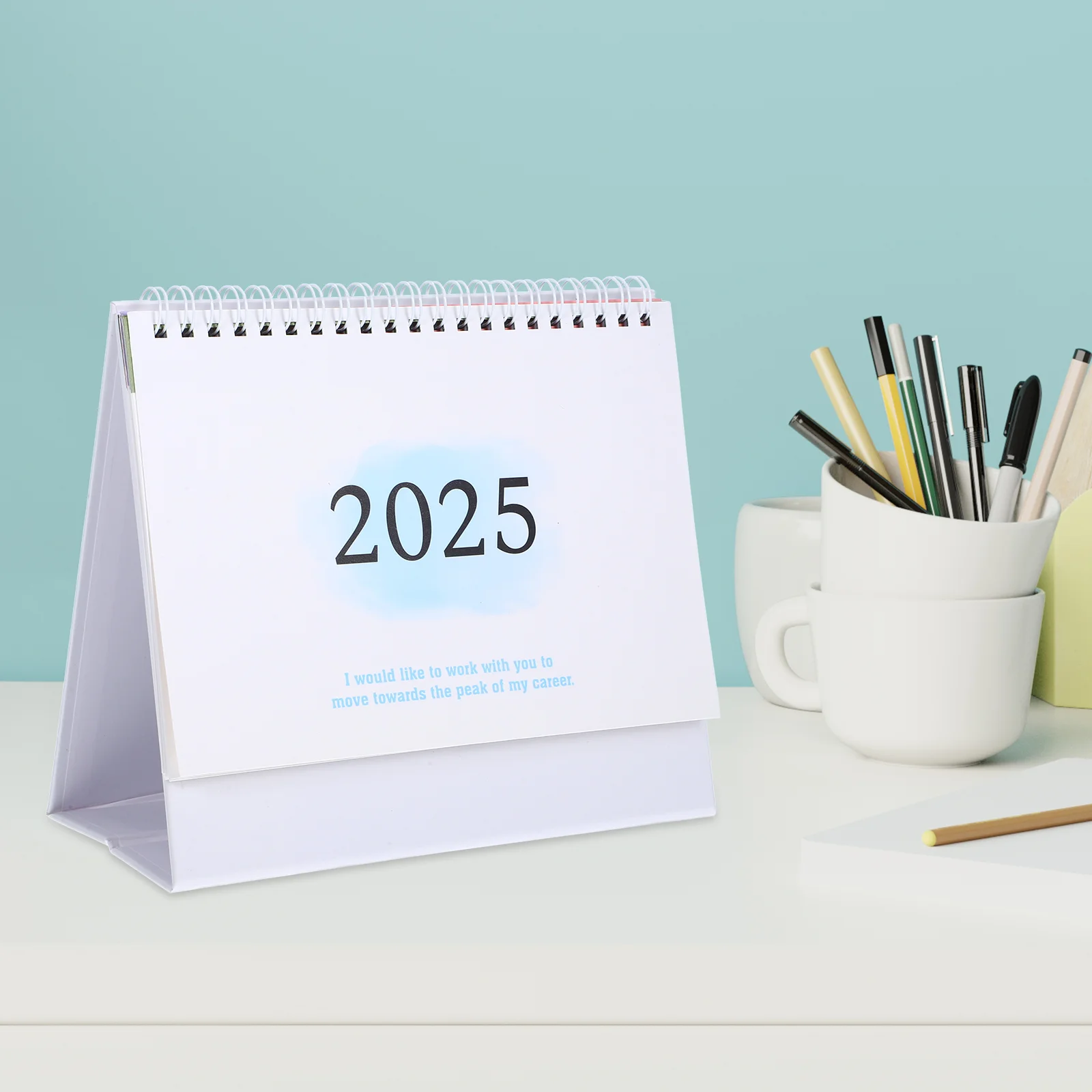 2025 Desk Calendar Calendars Standing Advent Tabletop Household Note Decorations Office Monthly Accessories Notebook Desktop