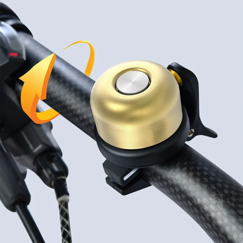 

Brass Bicycle Bell with AirTag Case - Waterproof Anti-Theft Bike Mount GPS Tracker Holder，Universal Fit 22.2mm Handlebar Cycling