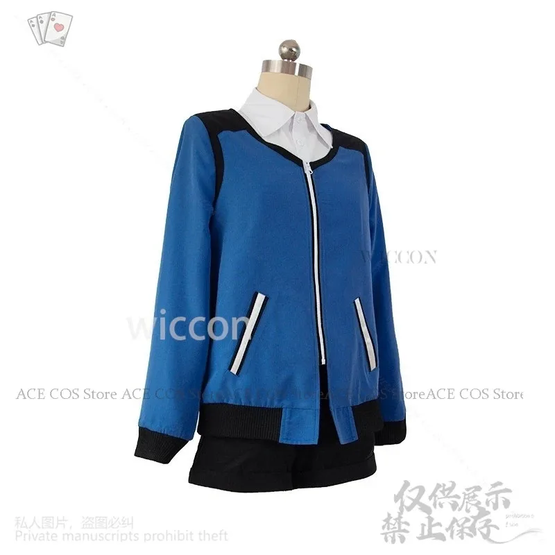 

Токио Косплей Киришима Тоука Аниме Костюм Панк Пальто Джирай Кэй Девушки Cos Темно-Синяя Куртка Топ Шорты Парики Хэллоуин Аниме