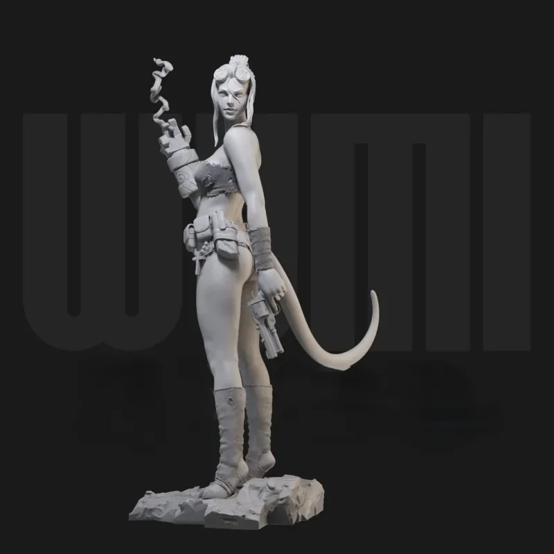 1/24 Scale Resin Figure Model Kit Hell Female Devil Fantasy Miniature Collection Toys Unassembled and Unpainted Free Shipping