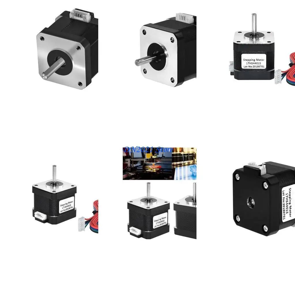 

F3KE 17HS4401S Nema17 42 Stepper Motor Two-phase 4-Wire Hybrids Step Motor for Printers and Monitor Equipment