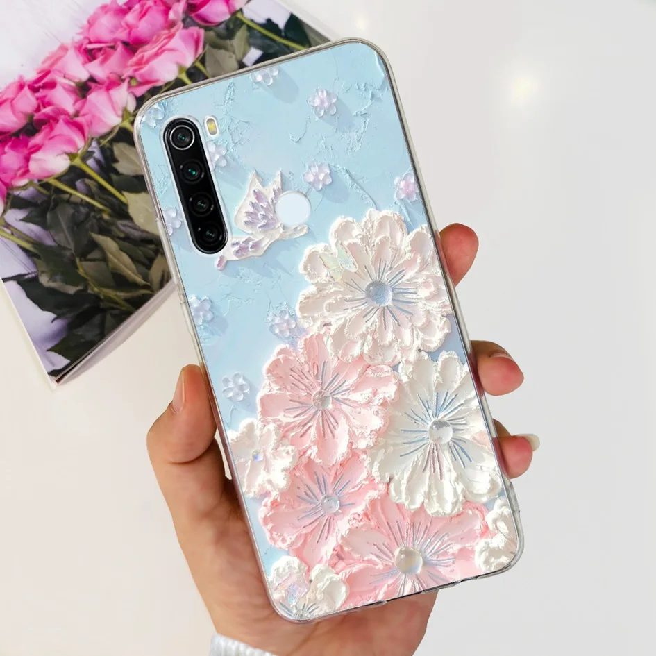 For Xiaomi Redmi Note 8 Case Cute Cartoon Soft Silicone Phone Cases For Xiaomi Redmi Note 8T 8 t Cover On Redmi Note8 Back Coque