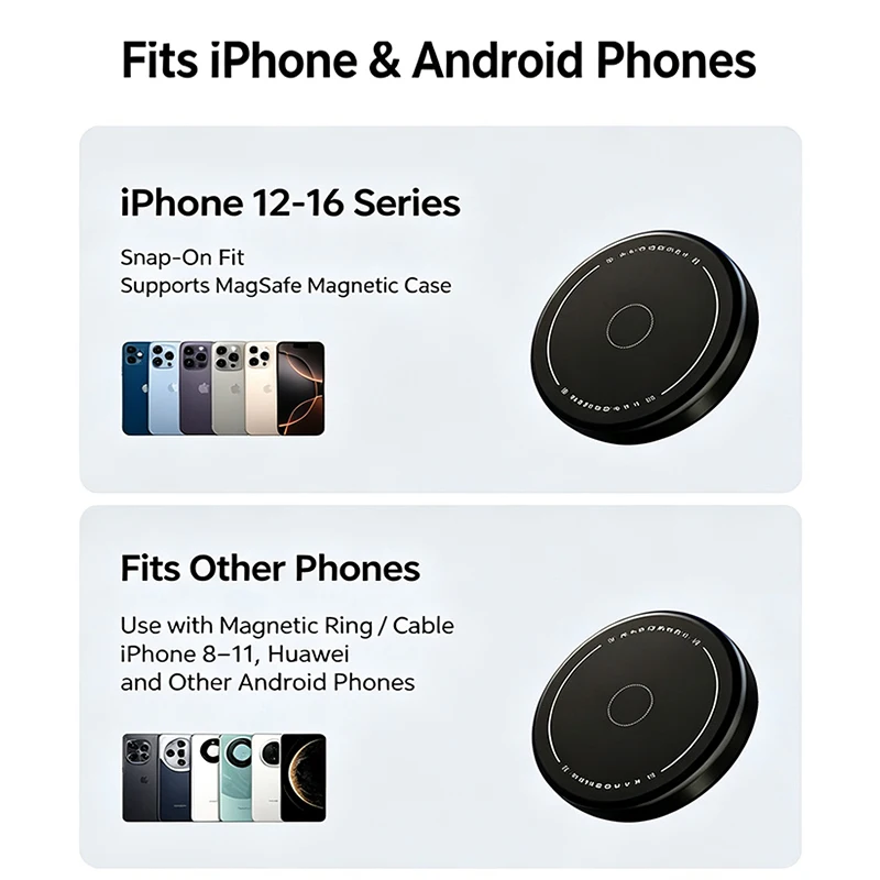 Car phone holder, magnetic phone mount, air vent phone holder, suitable for Mercedes‑Benz ML‑Class W166 2012‑2015, fits all smartphones 4