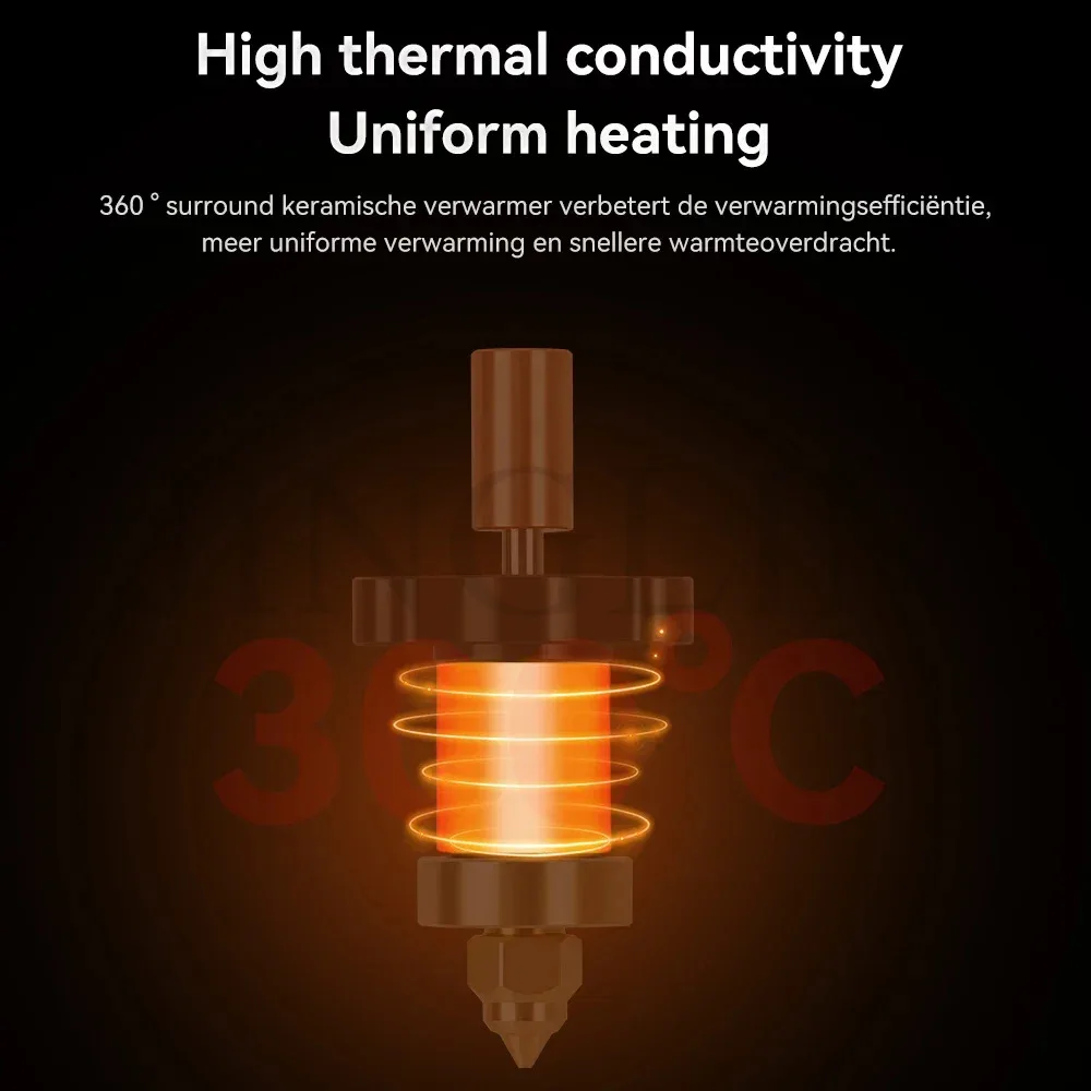 Updated Hotend KIT For K1 HOTEND For Creality K1/K1 MAX Ceramic Heating Block Kit 300°C Extruder For Creality K1 3D printer