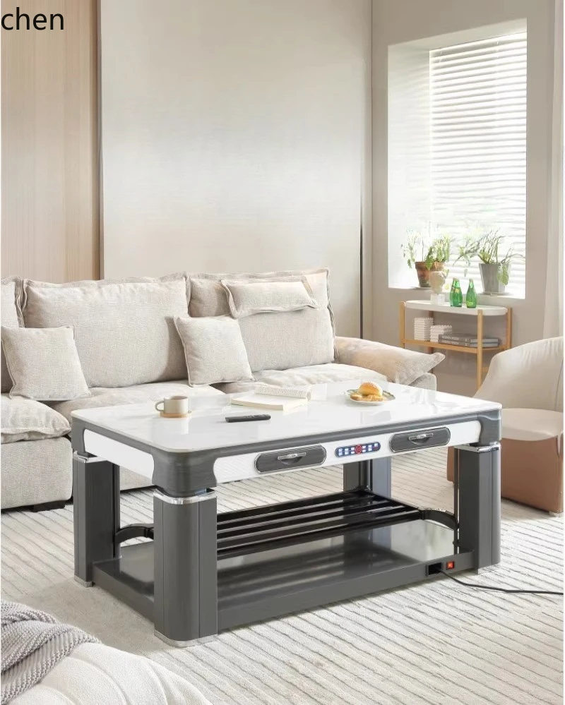 

ZML lifting heating table electric heating table integrated rectangular rock slab electric oven fire table household