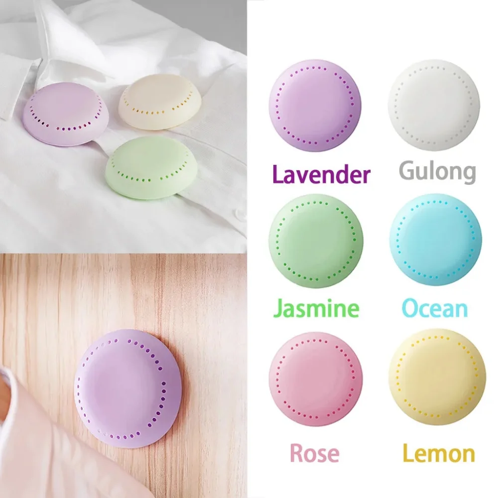 10pcs Solid Round Fisher Aromatherapy Fragrance Lasting Deodorization Toilet Bedroom Wardrobe Car Home Toilet  Air Deodorant