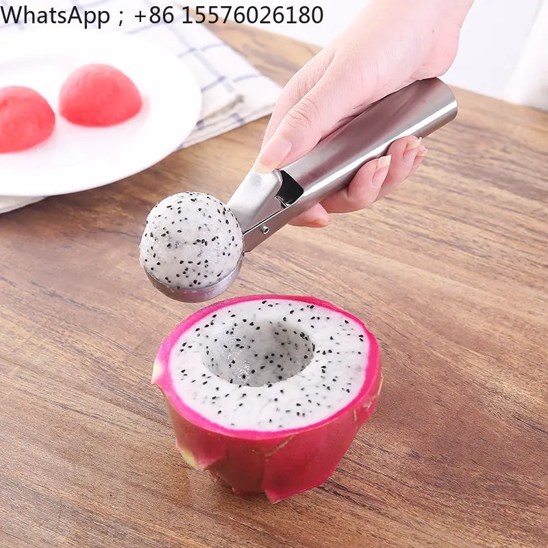 Digging Fruit Ball Spoon Elastic Ice Cream Ice Cream Round Ball Digging Tool Stainless Steel