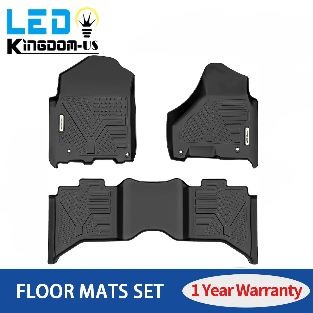 

3D-коврики для пола для Ram 1500 2500 3500 Crew Cab 2012-2018 и Classic 2019-2024