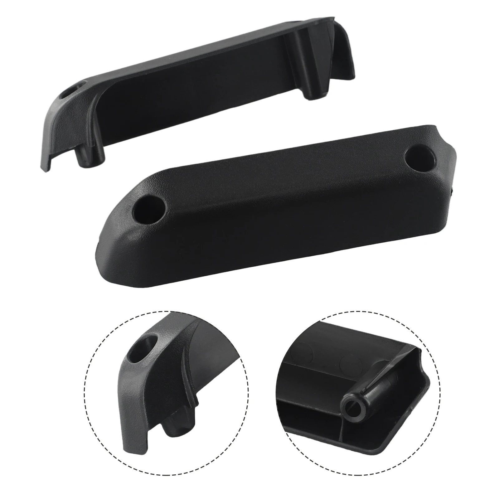 2pcs Car Armrest Storage Box ABS Black For Suzuki For Jimny JB64 JB74 18-2021 Built-in Non-slip Mat Prevents Items From Rolling