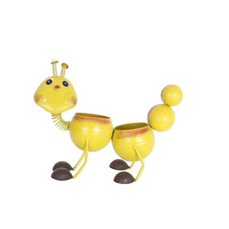 

SGF сельская ретро кованая гусеница маленький цветочный горшок украшение сада цветочная посуда