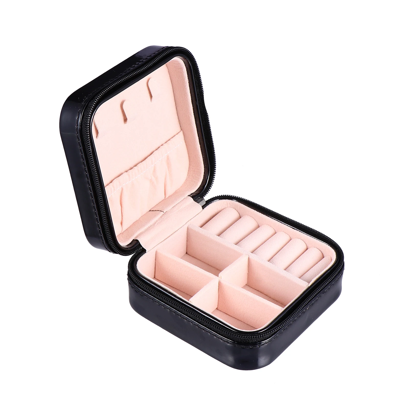 

1pc PU Jewelry Storage Box Organizer Case Necklaces Earrings Rings Bracelets Holder Container Gift Women Girls Display
