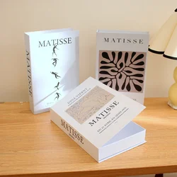 Matisse Faux Book Storage Box Luxury Fake Books Kit for Decoration Coffee Table Book Villa Hotle Home Decor Shooting Prop