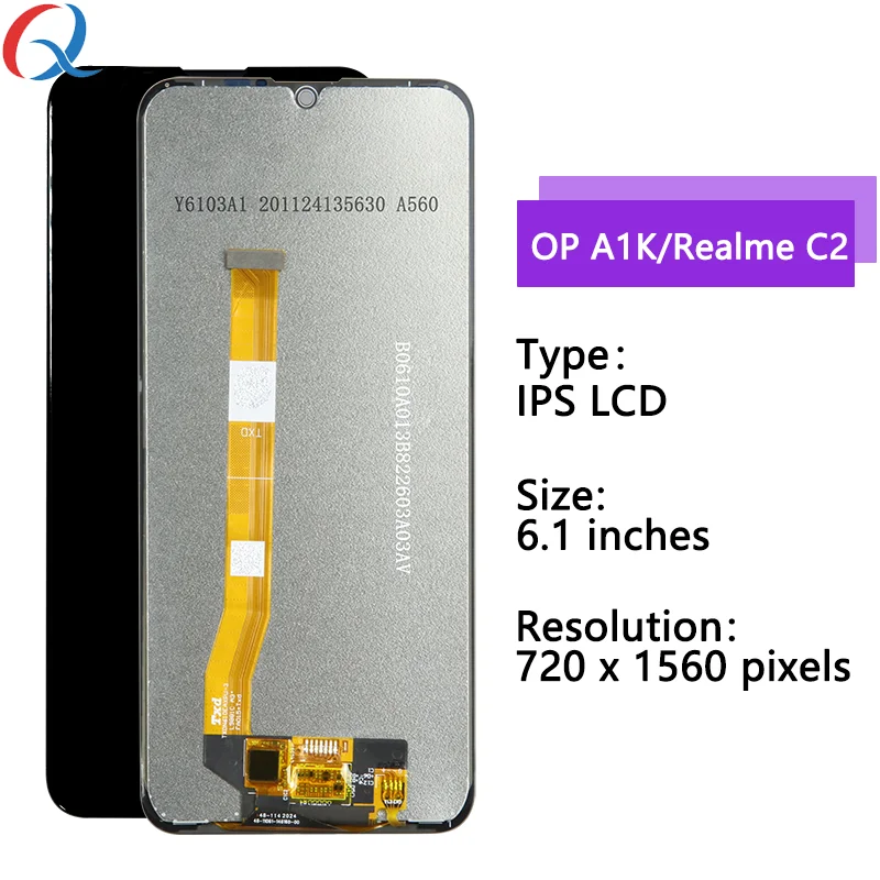 Original for oppo a1k Realme C2 screen Replacement Mobile Phone Lcds For OPPO a1k lcd pantalla oppo a1k realme c2 display