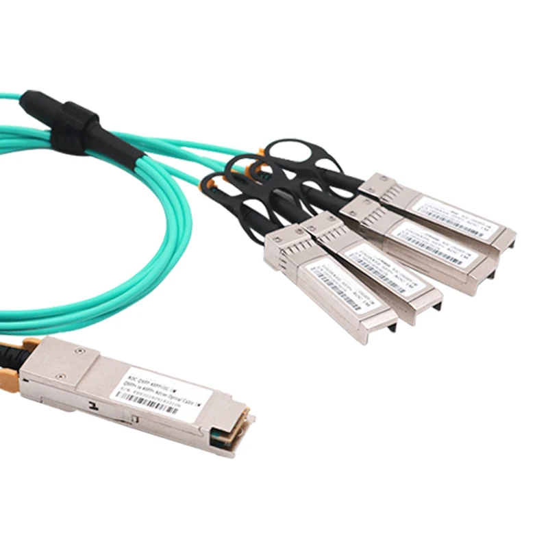 Ethernet Active Optical Breakout Cable 100G QSFP 28 to 4x25G SFP28 AOC Om3 Cable for Mellanox Switch 20M