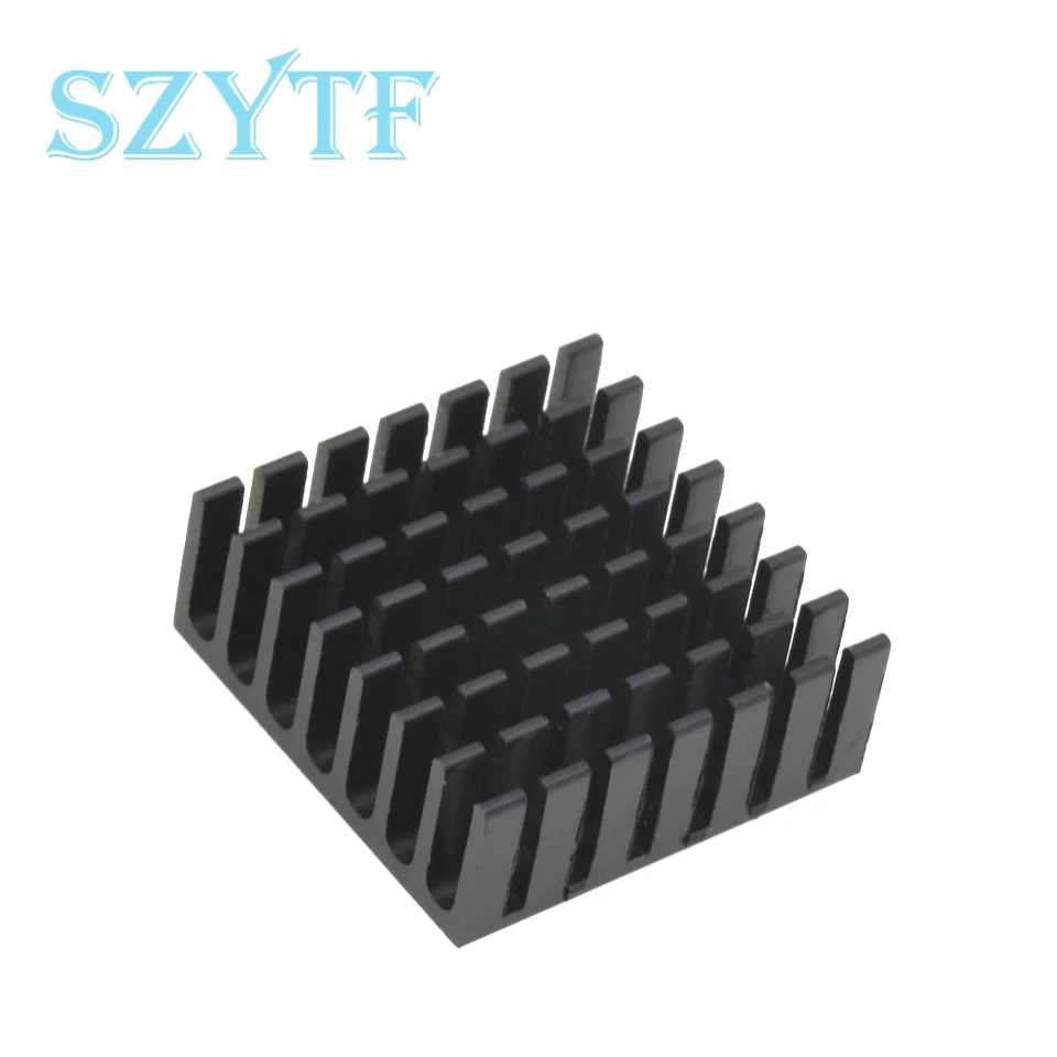 5pcs Heatsink Cooling Fin Aluminum Radiator Cooler Heat Sink for IC Chip LED Silver 22*22*10mm Black 22X22X10mm