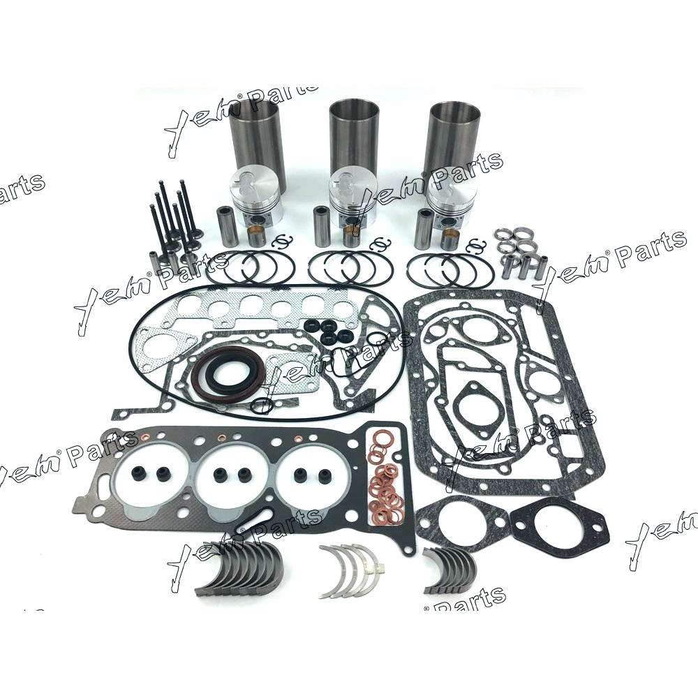 

For Isuzu engine 3KR1 Rebuild kit piston piston ring cylinder liner gasket set bearings valve guide seat