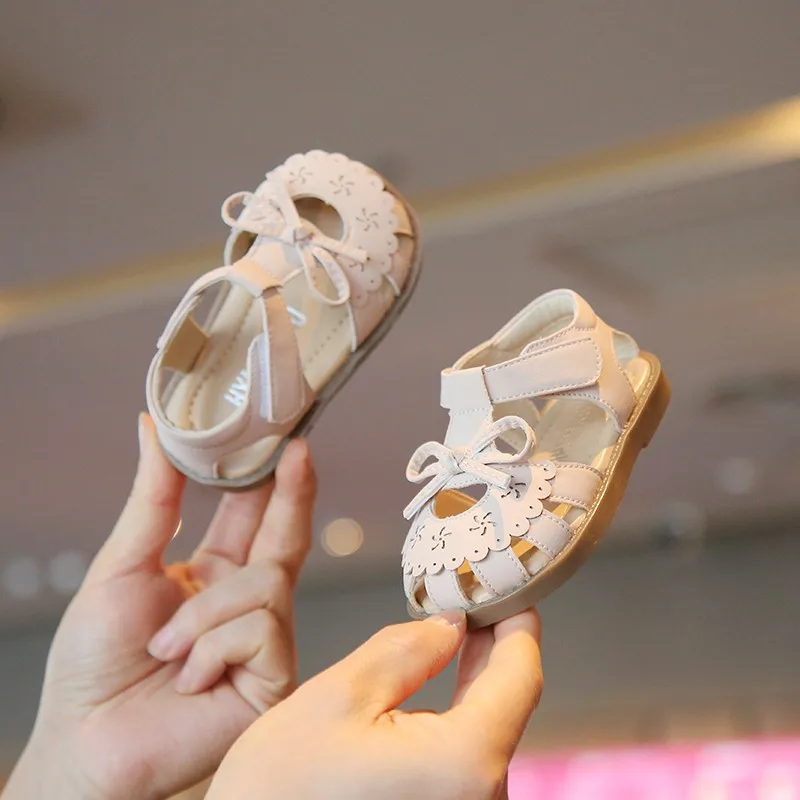 Kleinkind Freizeitsandalen Süße Schleife Atmungsaktive Baby-Lauflernschuhe Rutschfeste Weiche Sohle 2026 Neue Mädchen Sommerschuhe Modisch Trendig – Detail 5