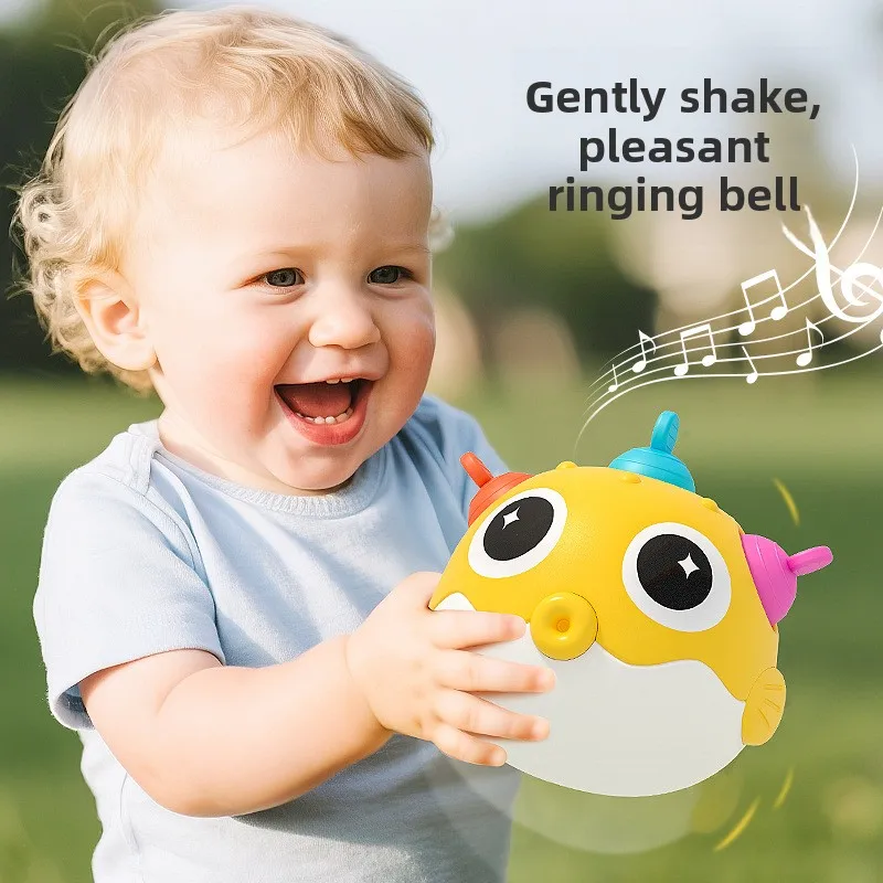 Juguete oscilante transfronterizo para bebés de 0 a 1 año, sonajero para entrenamiento audiovisual infantil, juguete para bebés