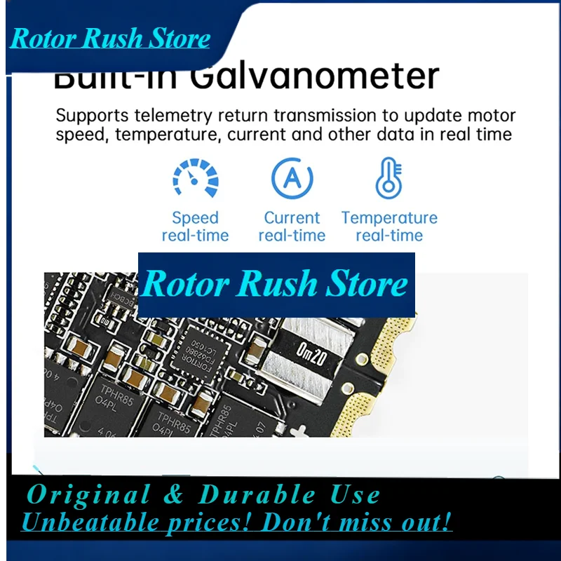 RoRuSMost-Flight Controller Stack FPV FC Stack 30X30 With4in1 70A ESC AM32 Forfpv Drone Racing Freestyle Quadcopter B