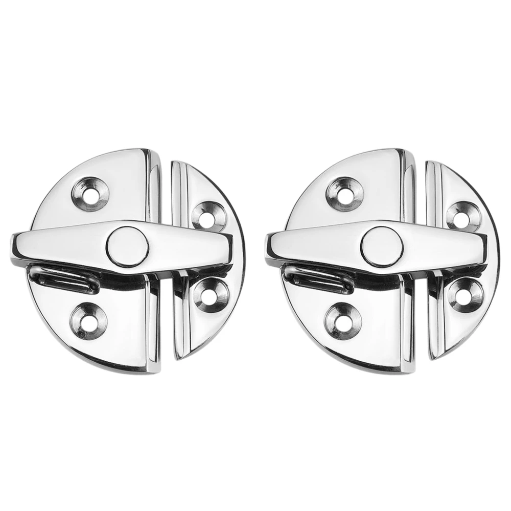 T34C 2PCS Marine Stainless Steel 316 Boat Door Cabinet Hatch Round Turn Button Twist Catch Accessories