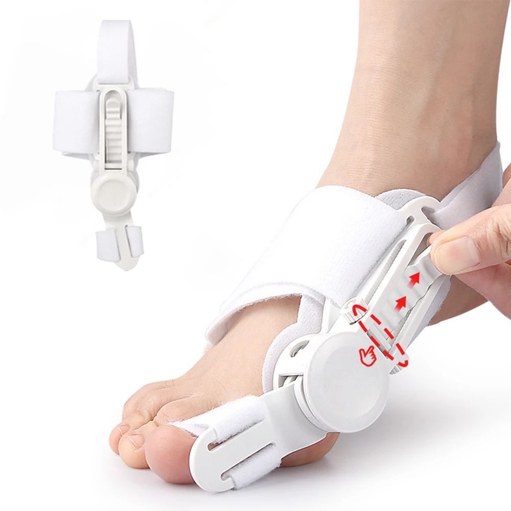 Bunion Corrector Unisex piede alluce valgo bretelle separatore punta girevole raddrizzatore Pedicure regolabile correttore dita dei piedi