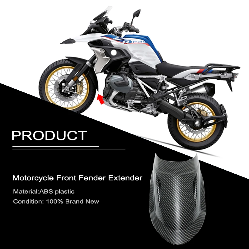 Guardabarros delantero para motocicleta, extensión trasera para BMW R1200GS LC R1200 GS Adventure R1250GS ADV 1250GSA 2014-2023