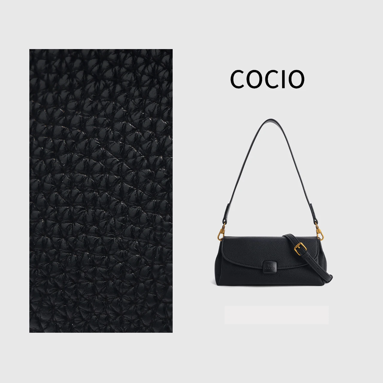 COCIO French Stick Armpit Bag High-End Versatile Fashionable Crossbody Shoulder Bag for 2026 Popular Cross-Border Style