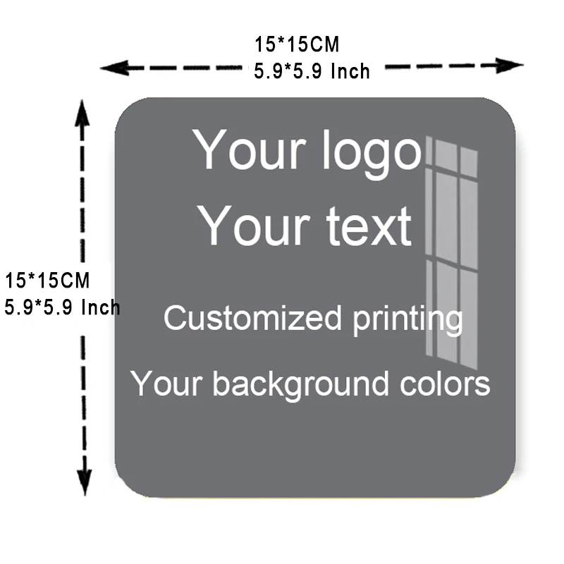 

20 pieces Personalized Printing NFC Plate Acrylic,10 pieces Round 150mm, 10 pieces Square 150MM