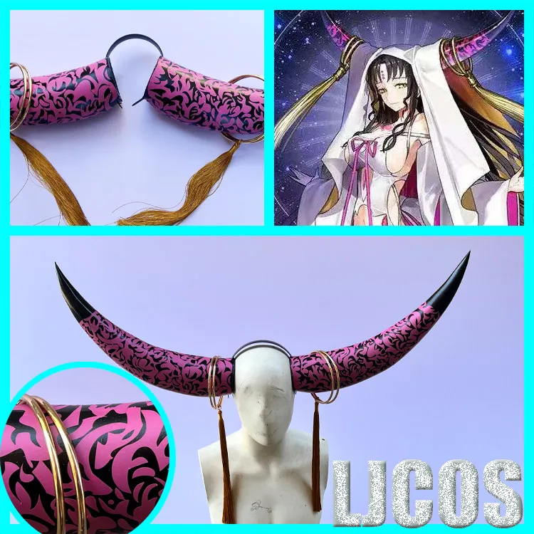 

Alterego Horns FGO Headwear Cosplay Halloween Christmas Party Props for Comic Show