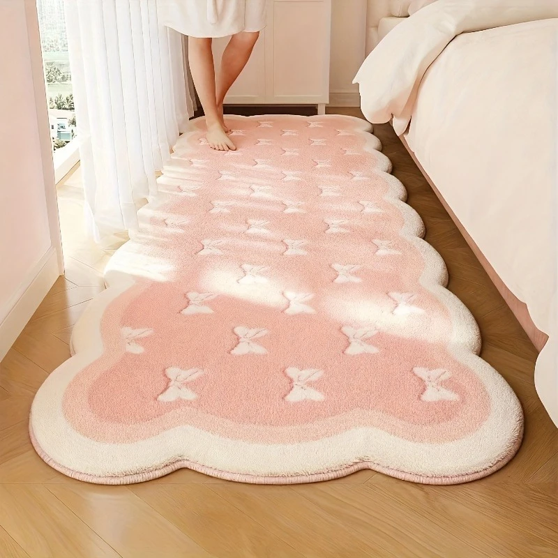 Thicken Plush Carpets for Living Room Pink Girl Bedroom Decor Washable Carpet Fluffy Soft Bedside Floor Mat Anti-slip Lounge Rug